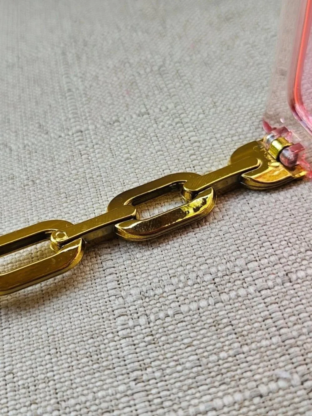 Fashion Women Sunglasses Gold Tone Arms Pink Frame Eyewear Fashion Shades